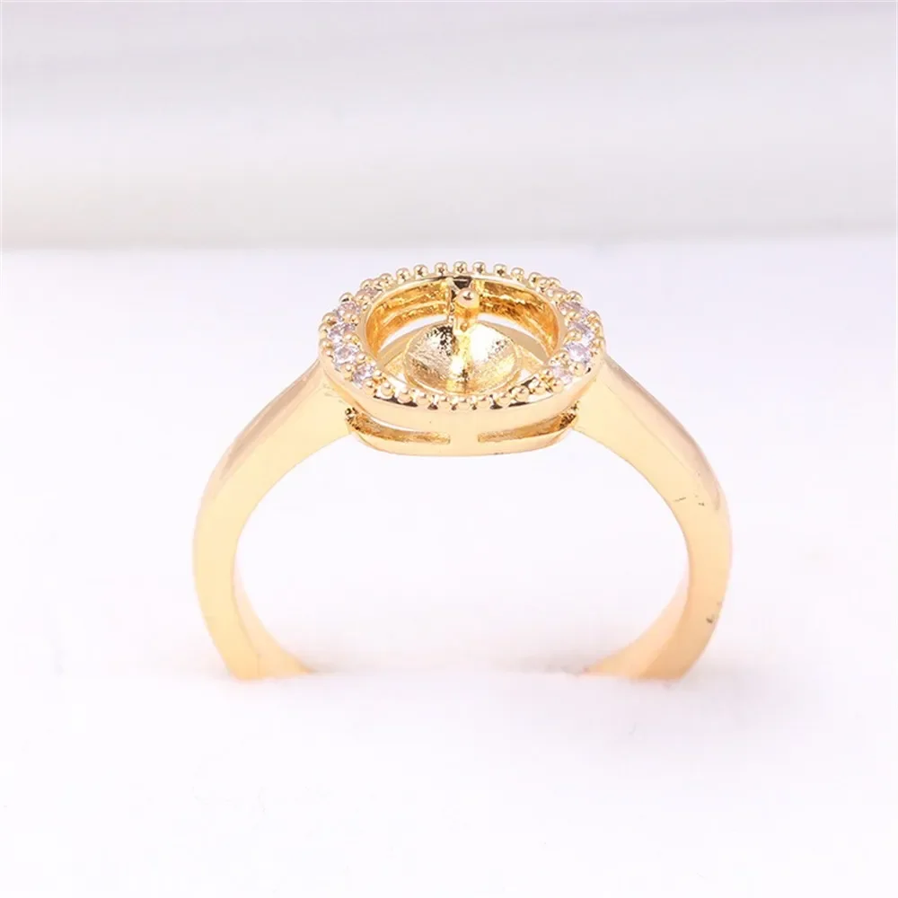 

Регулируемые позолоченные жемчужные кольца, фурнитура и аксессуары - для изготовления ювелирных изделий, оптовая продажа, товары для рукоделия 6-7 мм