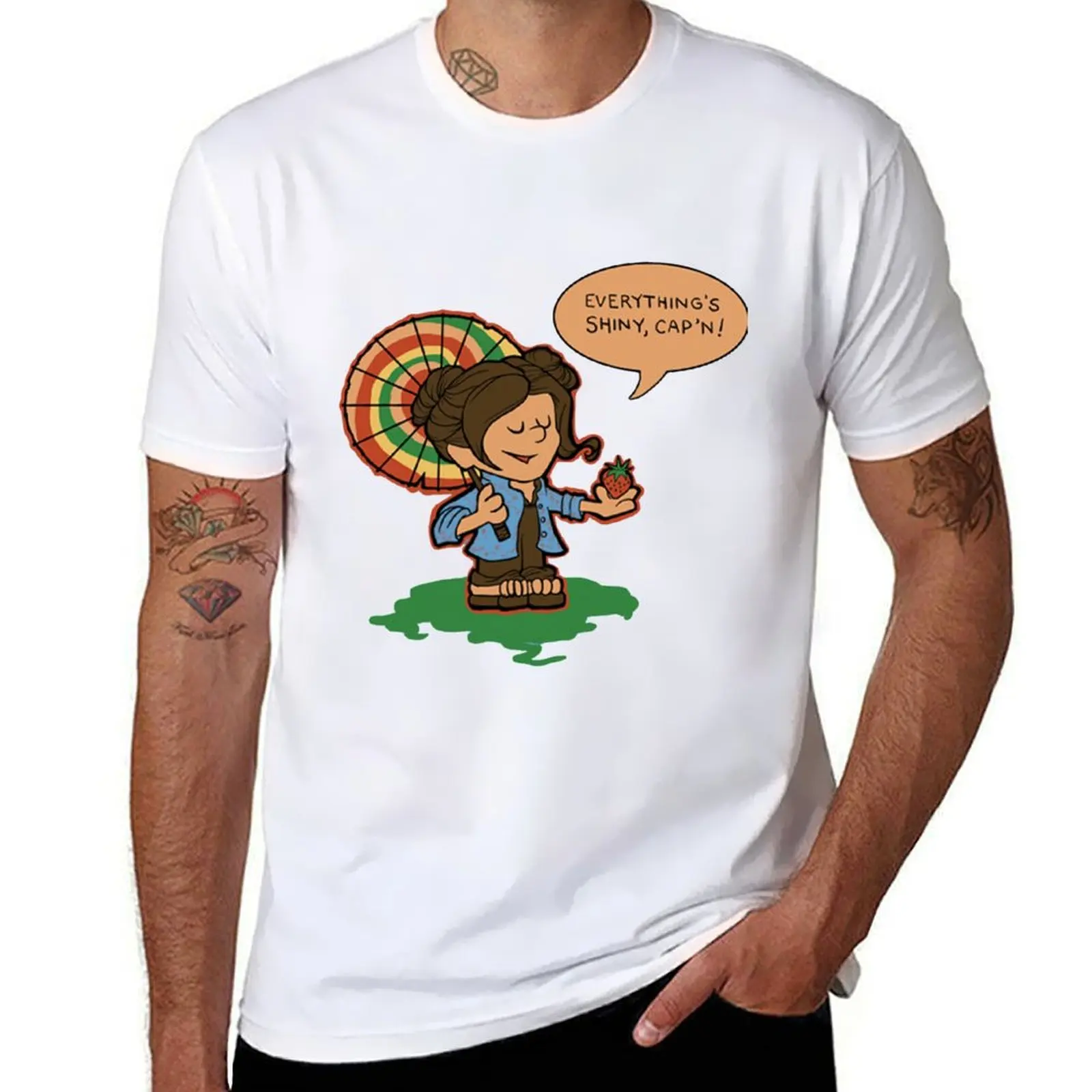 

Firefly Everything's Shiny T-Shirt man t shirts for men t shirt men 100% cotton luxury brand T-Shirt
