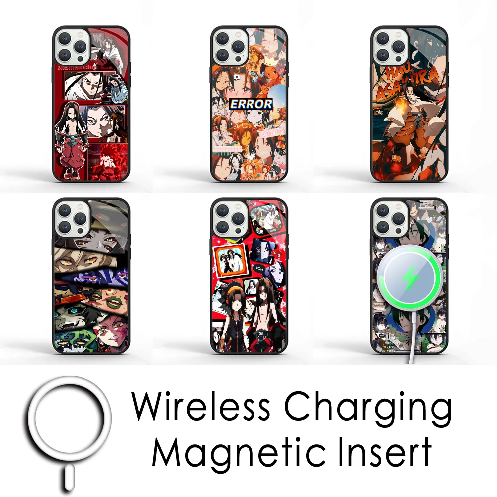 Anime Shaman King Phone Case For IPhone 16 15 Pro Max Case 14 Plus 13 12 11 Magesafe Magnetic Wireless Charge Cover