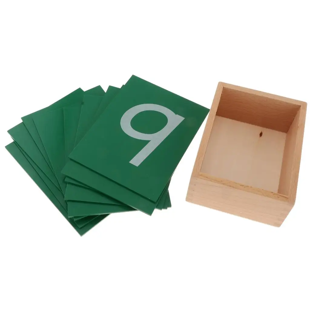 Numero giocattolo Montessori per bambini 0-9 numero apprendimento giocattolo in legno