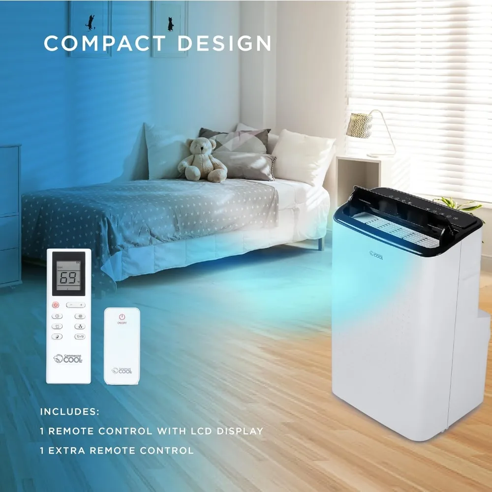 COOL Portable Air Conditioner 12,000 BTU Air Conditioner Unit with Dehumidifier & Fan, AC Unit Cools up to 550 Square Feet,