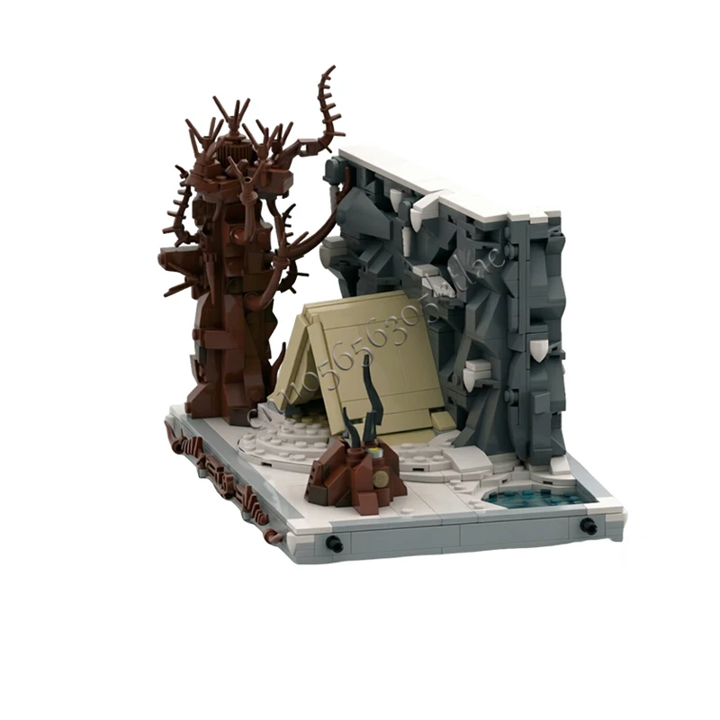 911PCS MOC Famous Movie Scene Series Destroy the Pendant Model Building Blocks DIY Assembly Bricks Toy For Kid Christmas Gifts