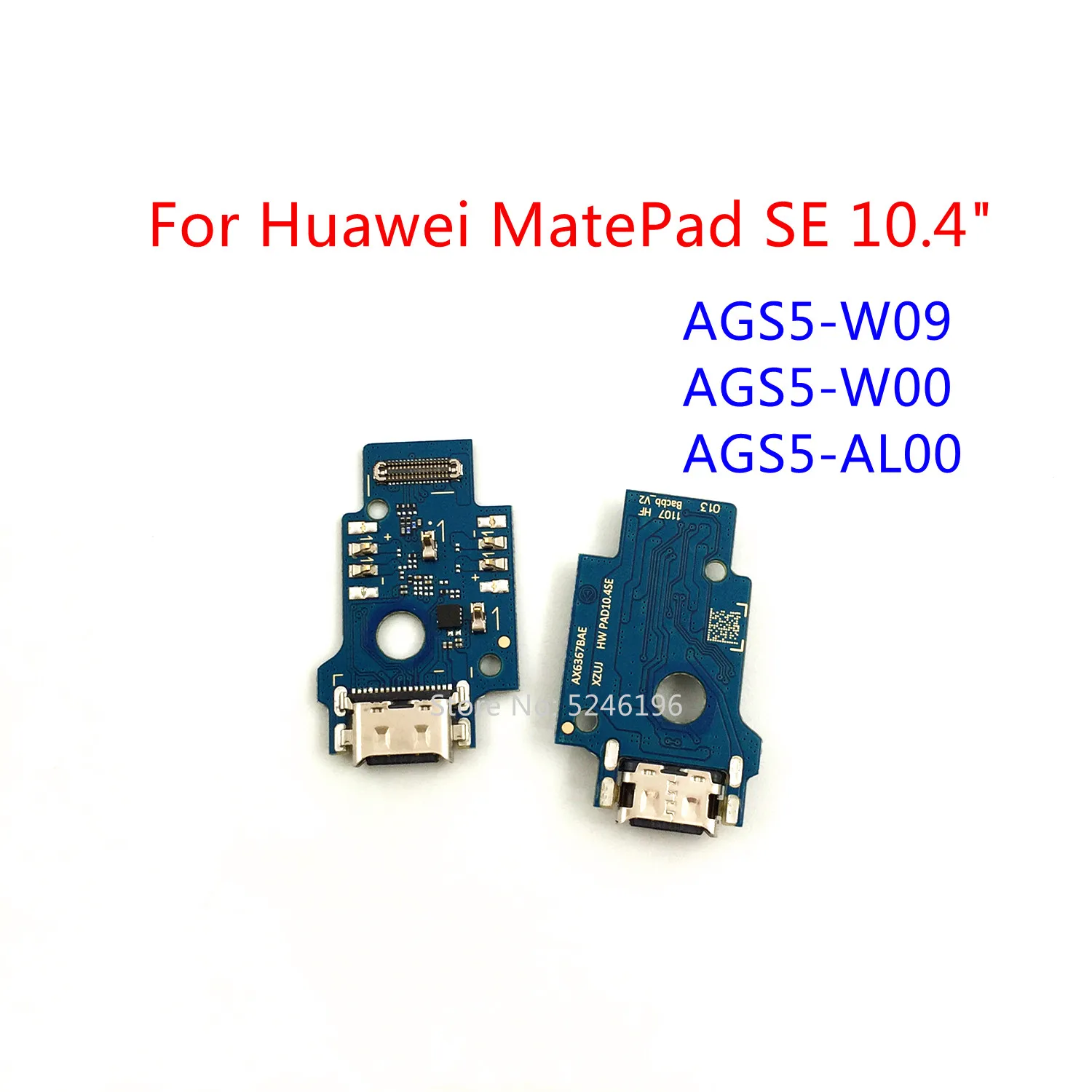 

1 шт. USB-порт для зарядки, разъем для зарядного устройства для Huawei MatePad SE 10,4 дюйма AGS5-W09 AGS5-W00 AGS5-AL00, запасная часть