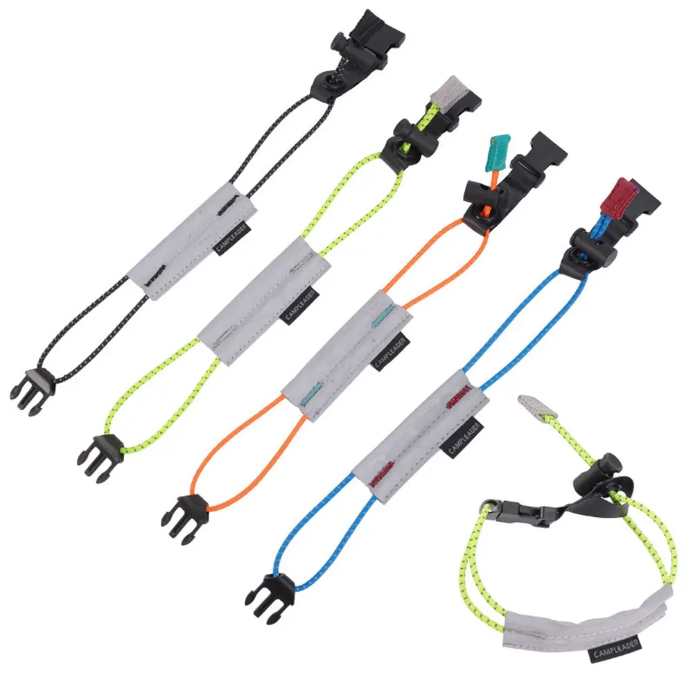 

Outdoor 4pcs/set Cycling Reflective Rope Buckle Trouser Belts Night Running Elastic Cord Buckle Straps Multifunctional Tool NA61