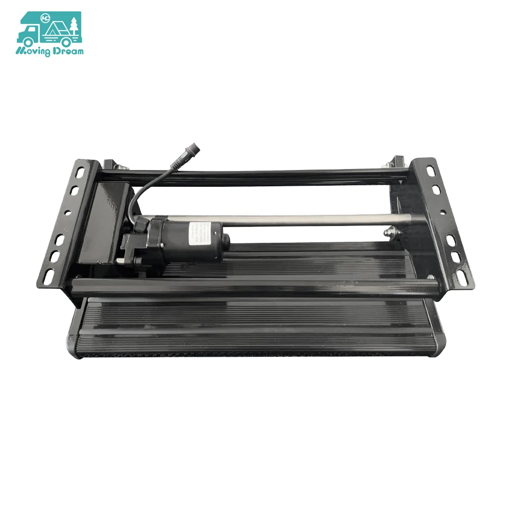 

JDA Heavy Duty Aluminum Alloy Electric Double Layer Drop Down RV Door Entry Bottom Step For Motorhome Trailer Caravan RV