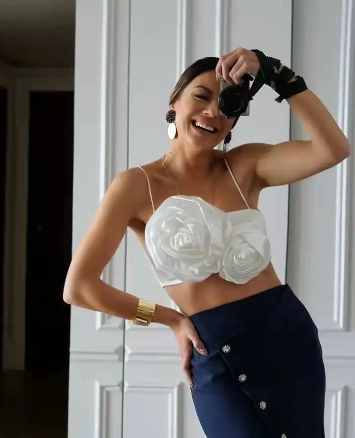 Sexy Floral Design Women's Vest Top with Small Susps ort Sle Commute Faion Pure Color Summer  Slim Fit