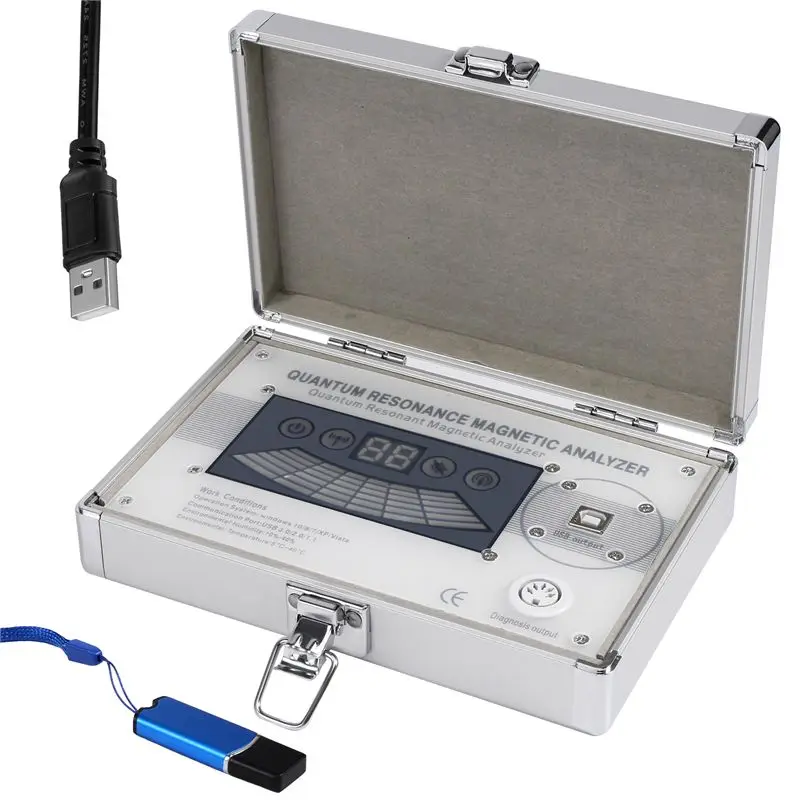 Analisador magnético de ressonância quântica AEF7-Quantum Body Analyzer testando 5 mini modelos para teste de sub-saúde