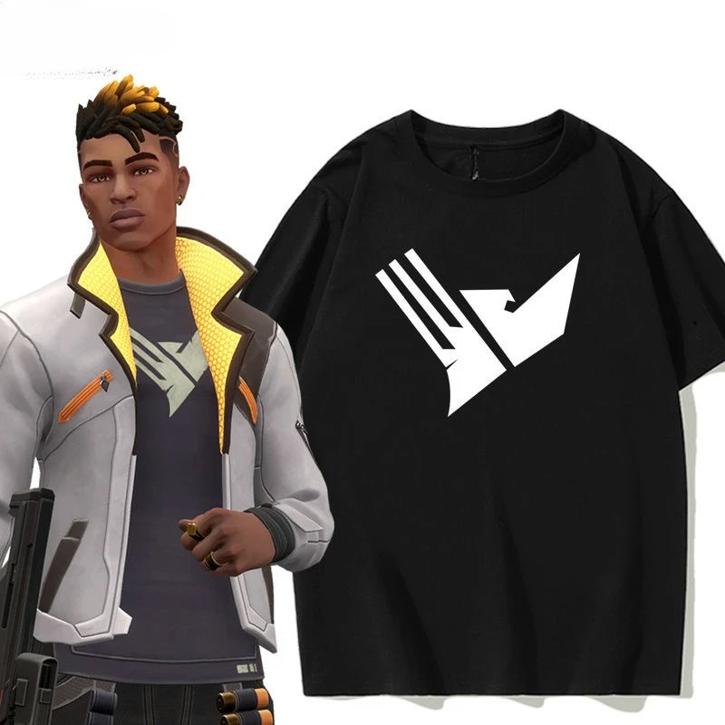 

VALORANT Game Merchandise Summer Cos Short-sleeved T-shirt Men's and Women's Short-sleeved T-shirt High-quality Printing