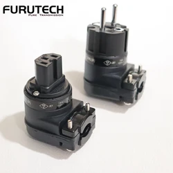 Furutech High Performance Angled Schuko plug Mains Right Angle Plug  90° IEC Female Socket HIFI Power Connector made in japan