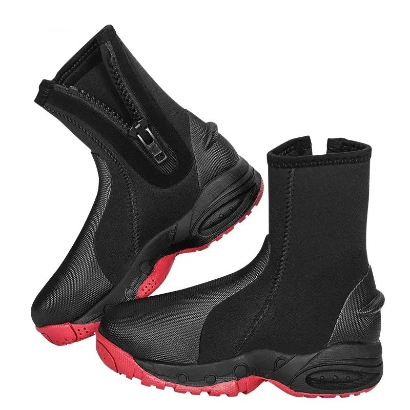

Black non-slip rubber Durable waterproof scuba neoprene beach surfing diving boots Swimming and diving gear and accessories