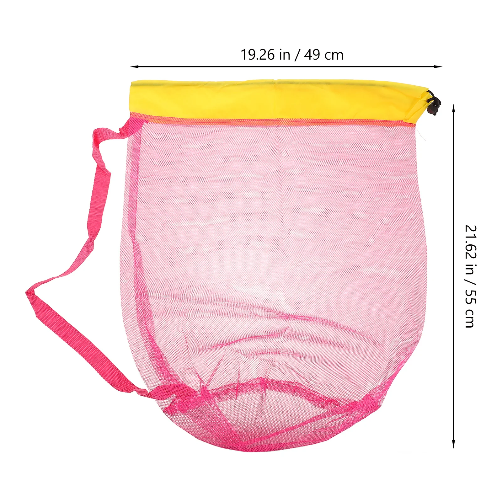 Mesh Beach Bag Large Polyester Carry Storage Bag for Sand Shells Outdoor Travel Picnic Beach Essentials Sand Toy Bags