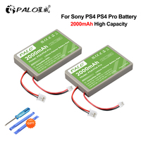2000mAh Replace Battery for SONY PS4/ PS4 Pro slim LIP1522 & KCR1410 Dualshock 4 V1 V2 Wireless Controller Playstation GamePad