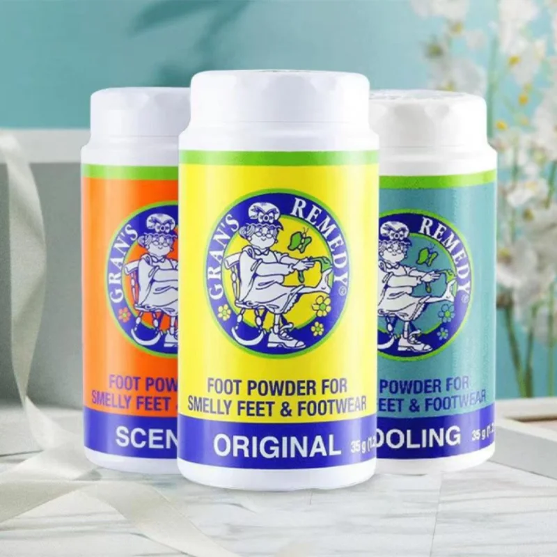 

3pcs Grans Remedy Foot Powder Natural Shoe Deodorizer & Foot Odor Eliminator Powder for Men Women Kids Absorb Sweat Fast-Acting