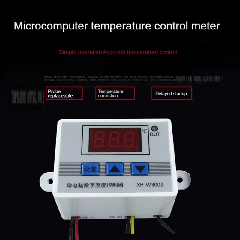 Controlador de temperatura do termostato do microcomputador Termorregulador, calor, fresco, interruptor do controle, indicação digital