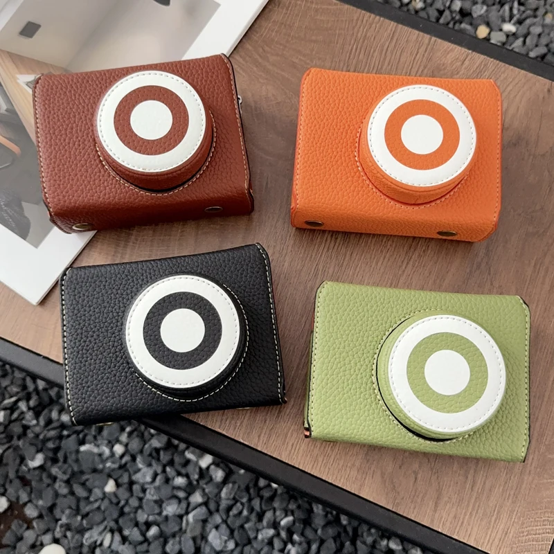 

Luxury PU Leather Case Camera Video Bag Full Body Cover Protector for Fujifilm X-E5 Fuji XE5 Protective Shell + Shoulder Strap