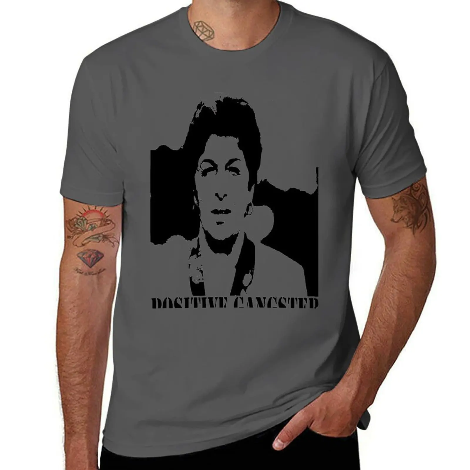Gangster The Positive T-Shirt Creative Graphic Tee Shirt