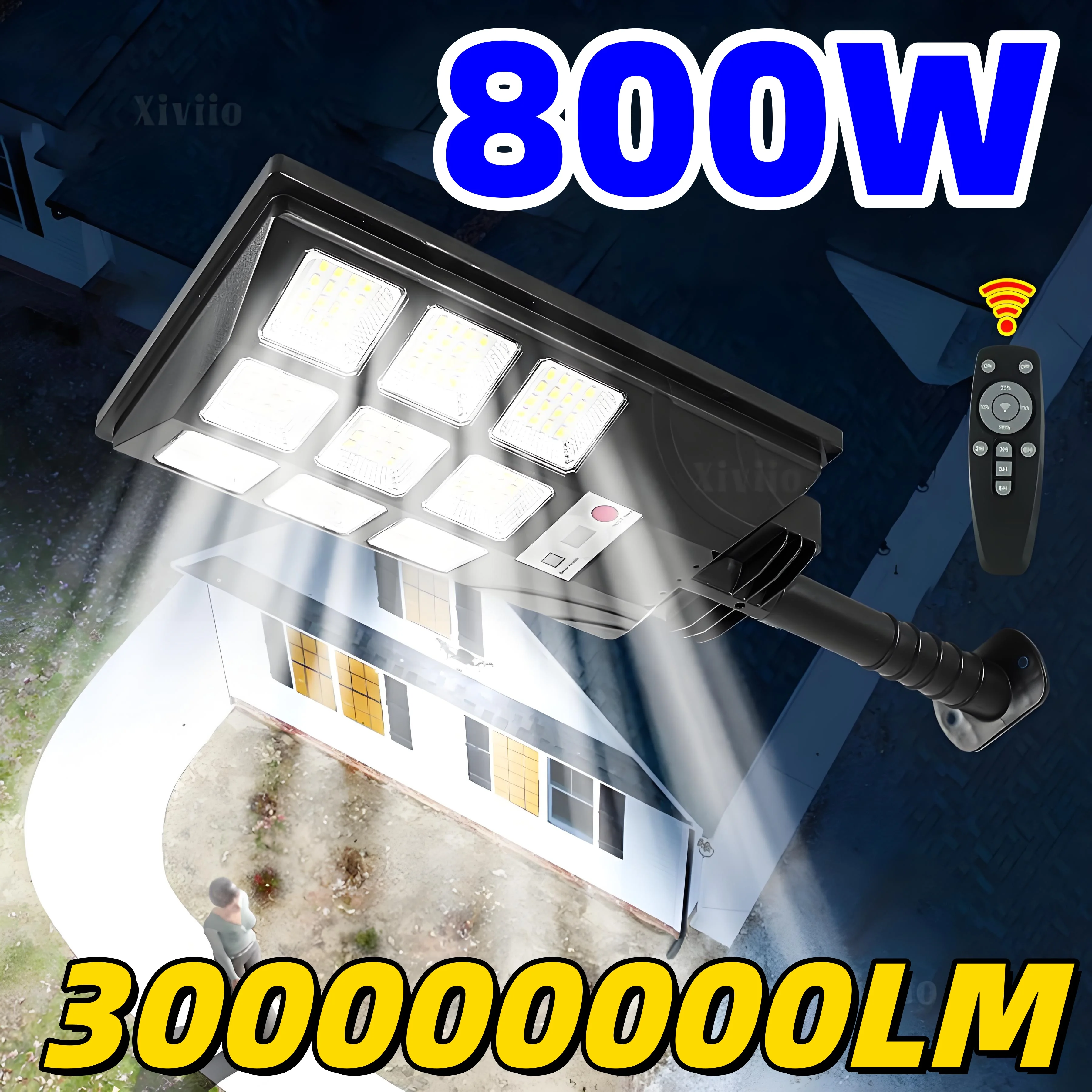 

300000000LM Outdoor Solar LED Light with Intelligent Light Control Motion Sensor Super Bright Waterproof Solar Garden Road Lamp