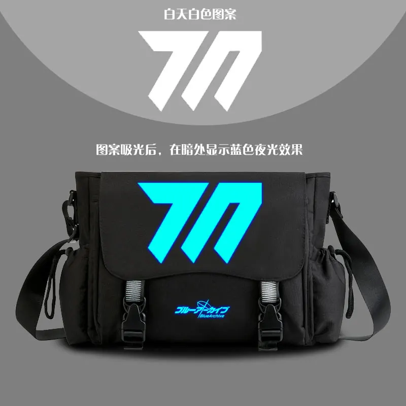 Neue anime blau archiv sunaookami shiroko tasche cosplay schale schale schult aschen rucksack für teen mädchen jungen lässige reisetasche