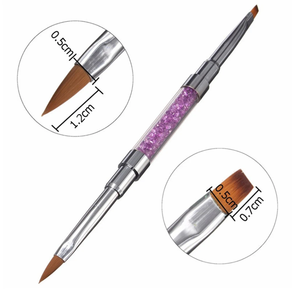 

Dual End Art Polish Extension Builder 3D Diy Drawing Pen Gold Sturdy Thin Body Gel Cleaner Portable For Professional