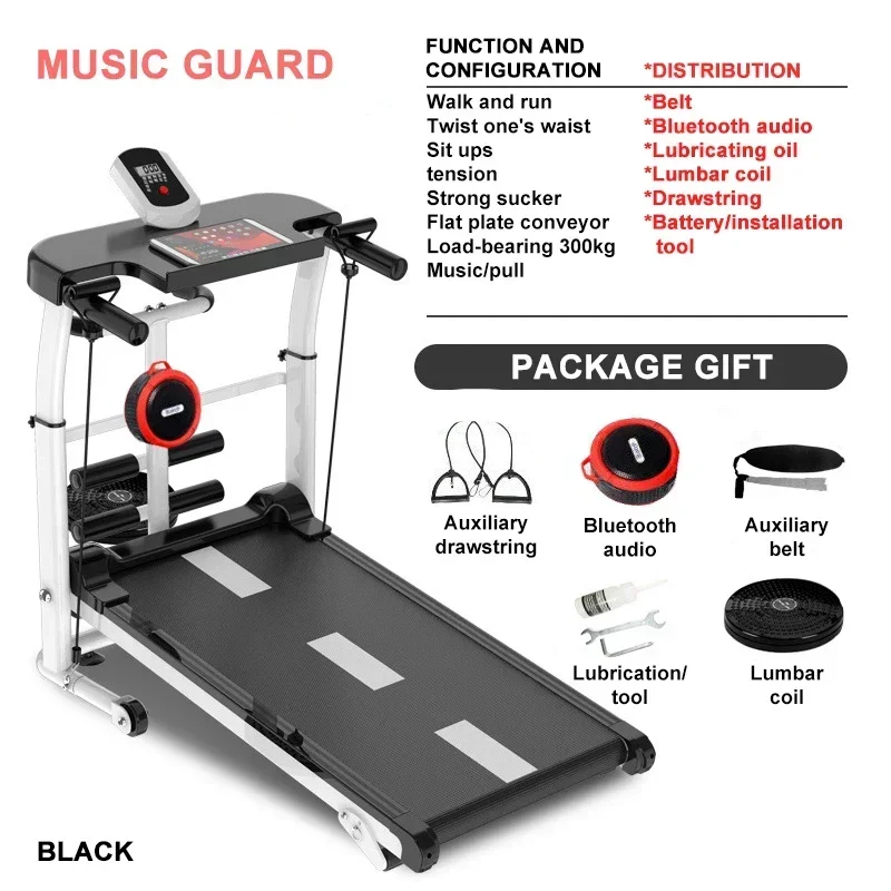 Multi-function Mini Foldable Treadmill, Silent Running Mechanical Treadmill, Fitness Equipment, Home Use, Hot Sale