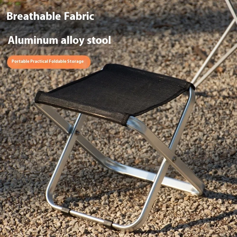 Thickened aluminum alloy folding stool portable Mazar outdoor fishing collectible folding simple low stool