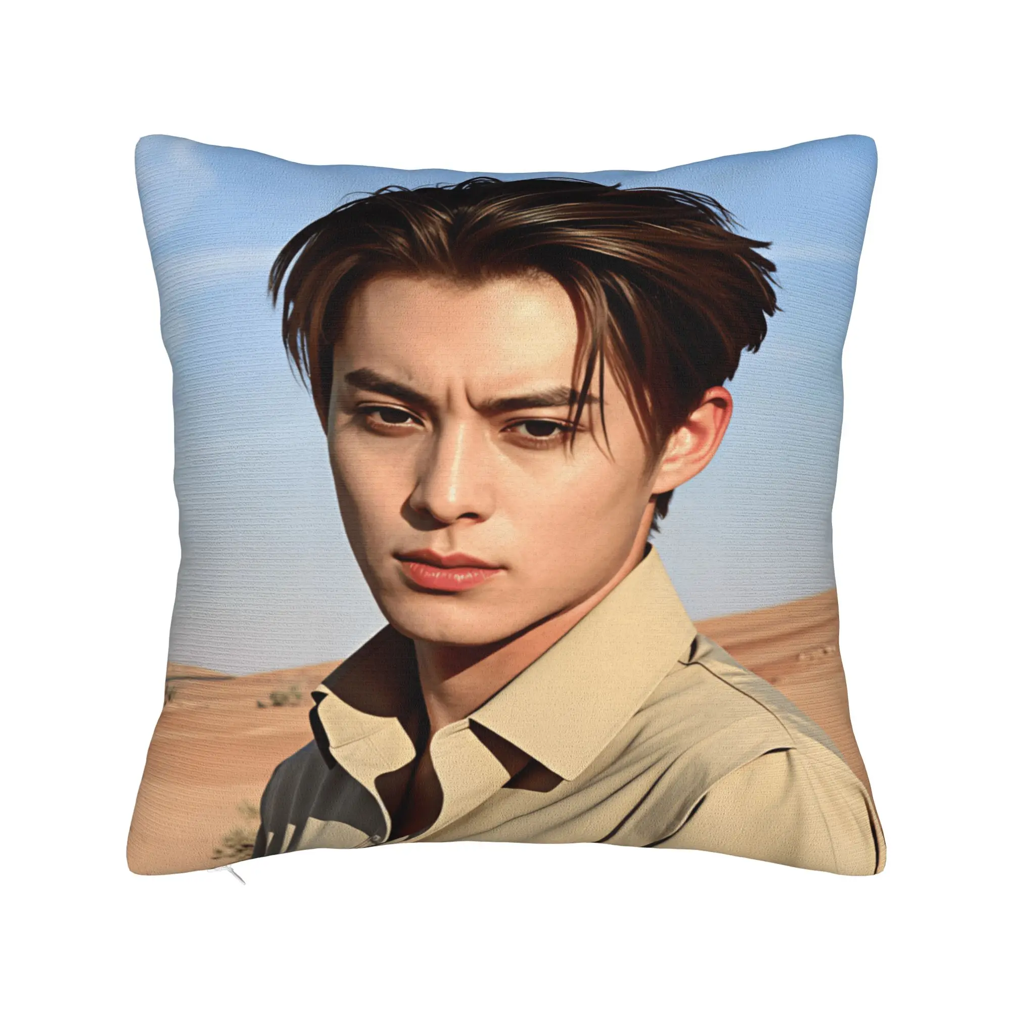 Wang Hedi Dylan Wang Actor Pillowcases  Funny Pillow Case For Sofa Couch Bed Living Room Comfy Pillow Cover