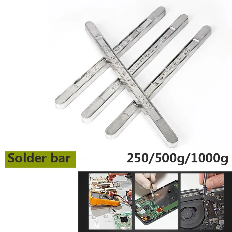 High-purity solder bar 500g/1000g tin bar tin block low melting point high oxidation resistance tin solder bar Antioxidant Sn