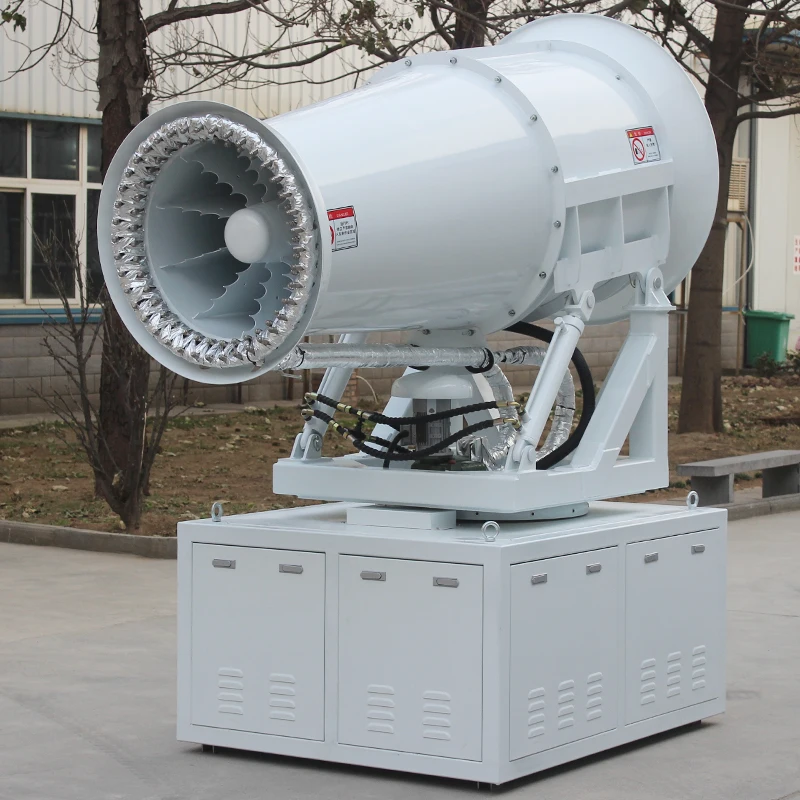 Indien 50 ~ 60 Grad heißes Wetter, die die Verwendung von Nebelkanonen kühlen, automatische Sprühgeräte, ultrafeines Nebelsprühen