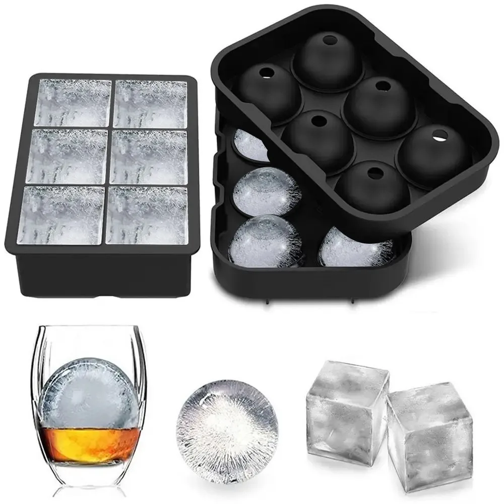 

Ice Molds Whiskey Ice Cubes Silicone Mould Making Chocolate Popsicle Ice Cream Grid Summer DIY Drink Jelly Cool Tea Milk Water