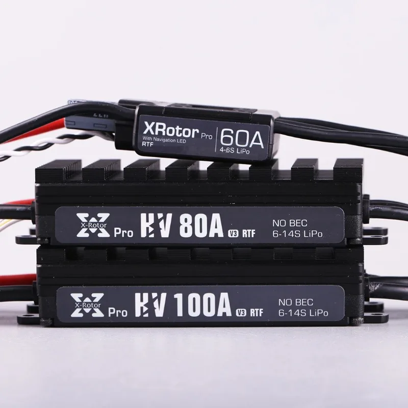 Hobbywing XRotor 60A Low V Pro 80A 100A HV V3 ESC for DIY Agricultural Multirotor Drone High-voltage Version of ESC 6-14S
