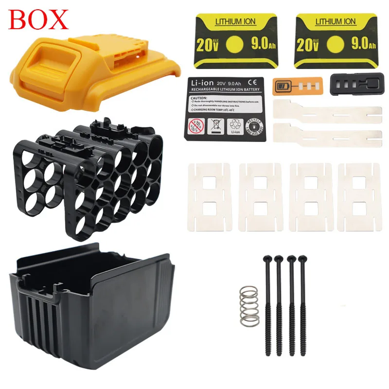 15X18650 Packs Box For DeWalt 20V Lithium Ion Battery Plastic Case For XR 18V DCB183 DCB203 DCB204 DCB200 DCB206 Shell Housing