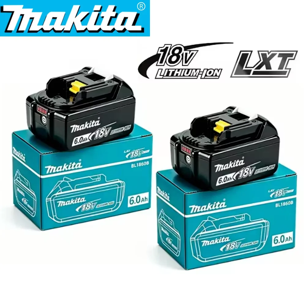 18V Genuine Makita 6000mAh Makita Battery BL1840 BL1830B BL1850B BL1850 BL1860 BL1815 Replacement Lithium Battery