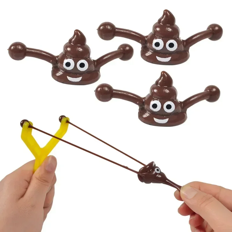 

Funny Poop Ejection Toy Slingshot Fake Poop Antistress Gadget Aldult Vent Novelty Children's Adult Toy Children Sticky Stool Toy