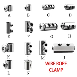 1-4mm Adjustable Steel Wire Rope Clamp For Locking Accessories Of Lighting Potted Plant Suspension Sling Screw Fixing Cable Tool