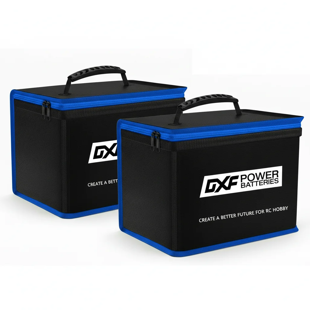 DXF Fireproof Safety Lipo Bag Lipo Safe Bag Large Capacity Storage Guard Battery Explosion Proof Waterproof Safe Fire Suitcase