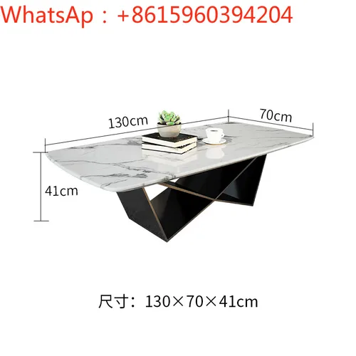 북유럽 포스트모던 대리석 심플 소형 아파트 산업 스타일 직사각형 거실, 심플한 크리에이티브 디자이너 커피 테이블  Best5