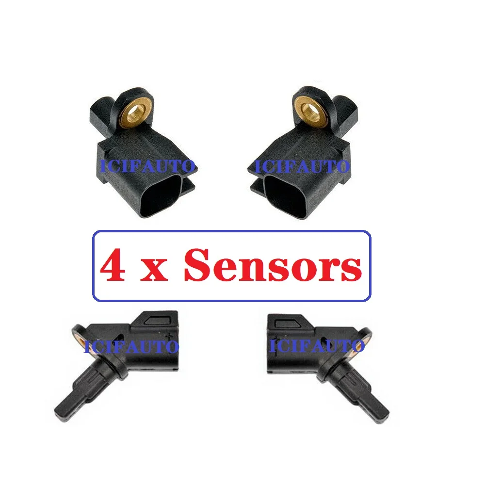 4 X Abs Wheel Speed Sensor Front + Rear L/R for Mazda 3 5 OE# BP4K43711A / BP4K43701A / BP4K-43-701A / BP4K-43-711A