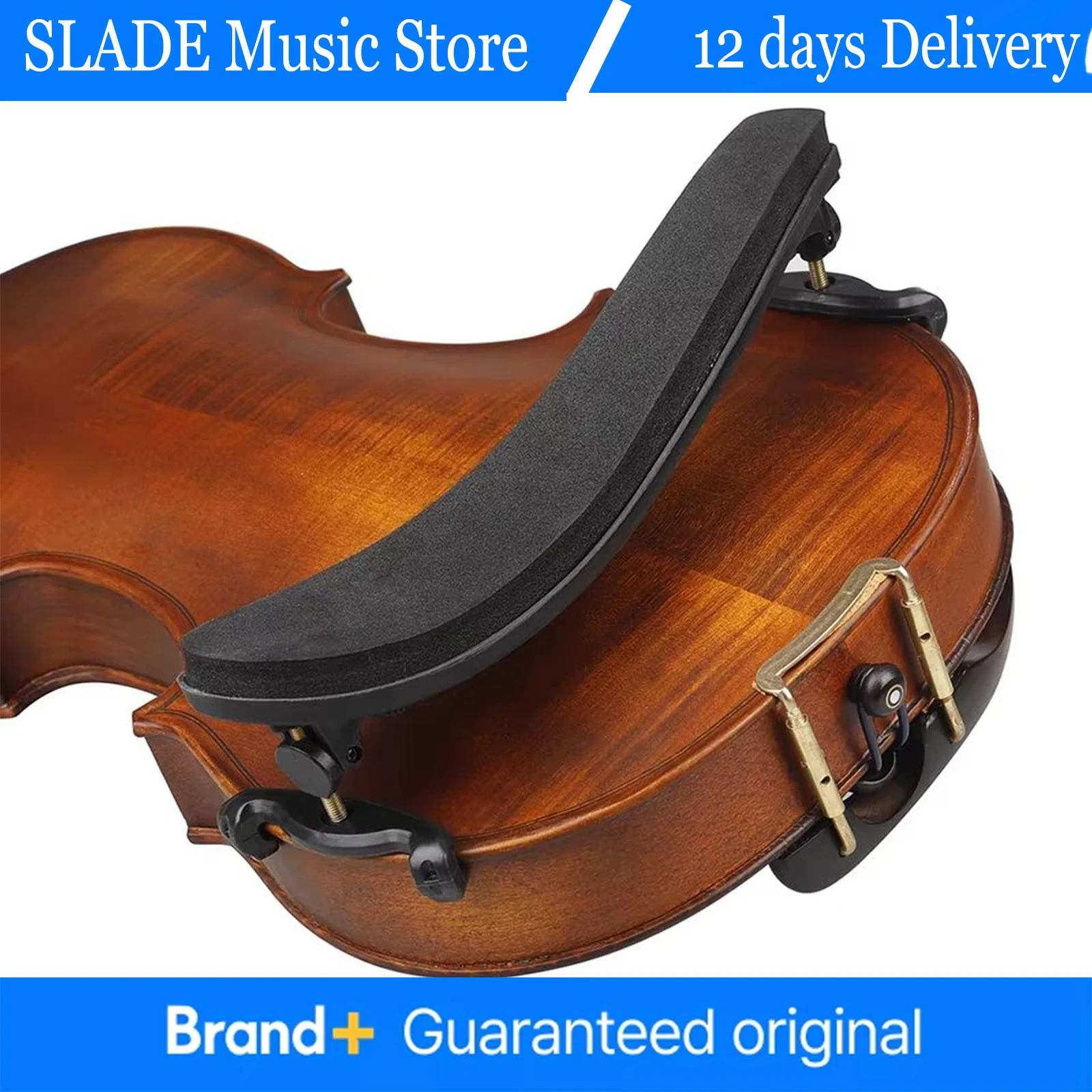 

4/4 Регулируемая подставка для плеч для альта, черная толстая мягкая губка, мягкая подставка для профессионального альта, аксессуары для плеч