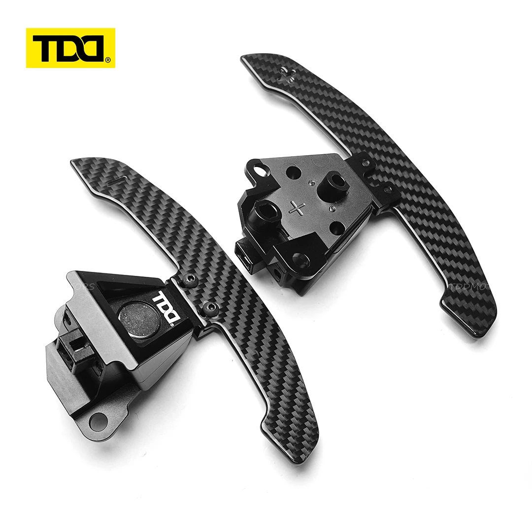 

TDD Glossy Carbon Fiber Magnetic Paddle Shifters For Toyota 86 Lexus IS NX RC 200 250 300 350 BRZ Sport Steering Wheel Shifter