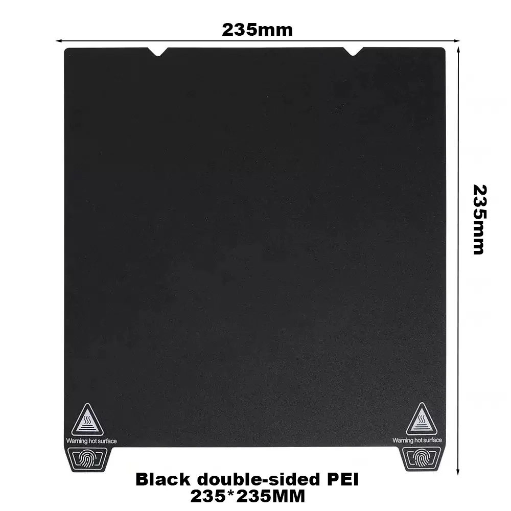 Für Creality Ender 3 V3 SE/KE Epoxidharz-Bauplatte PEI-Platte Hohe Ebenheit Flexible Federstahl-Plattform 235x235mm 3D-Drucker – Detail 2