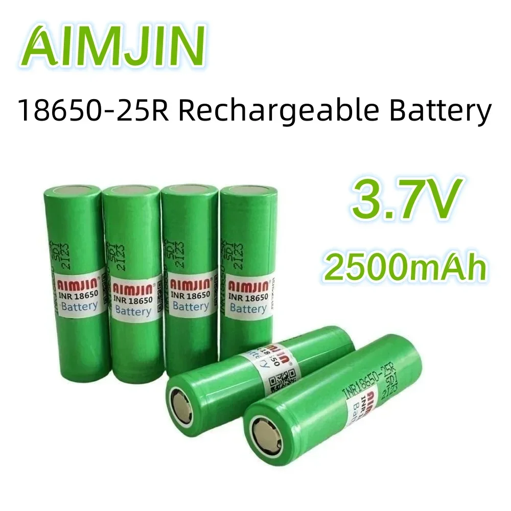 

INR18650-25R 3.7V 2500mAh rechargeable lithium-ion battery For Remote Control Durable Replacement Batteries