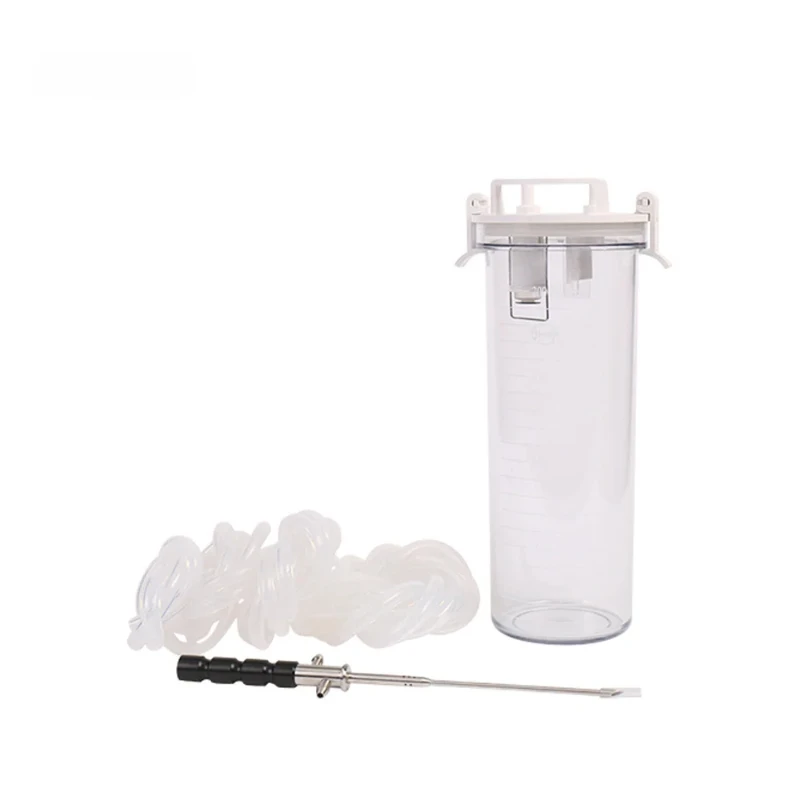 Medical laparoscopic endoscopy suction and irrigation pump accessories including silicone tube wash needle and effluent bottle