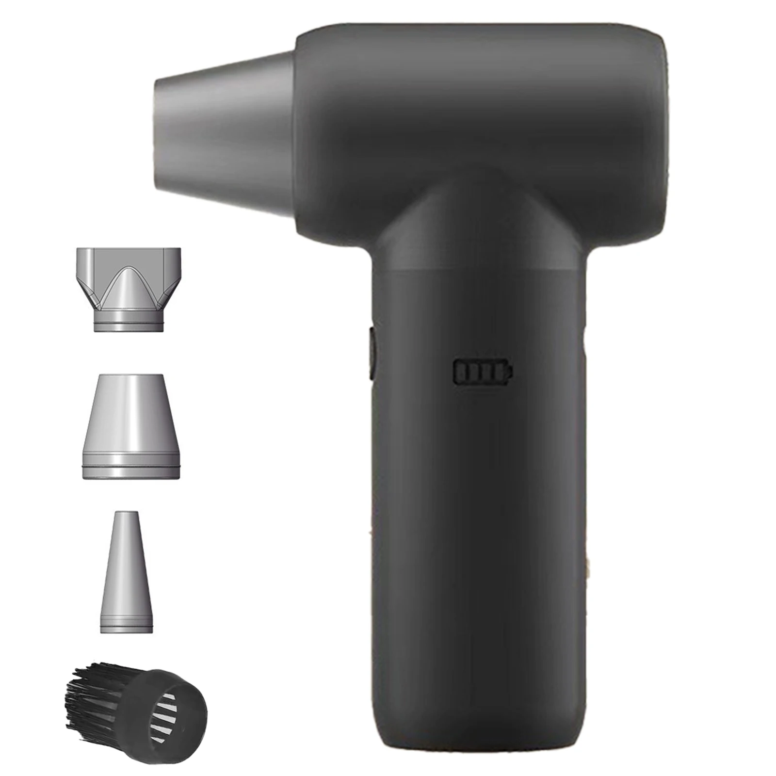 

Dust Blower Compressed Air Duster Air Blower Replaceable Nozzles Three Speed Levels Compact Design For Car Dry