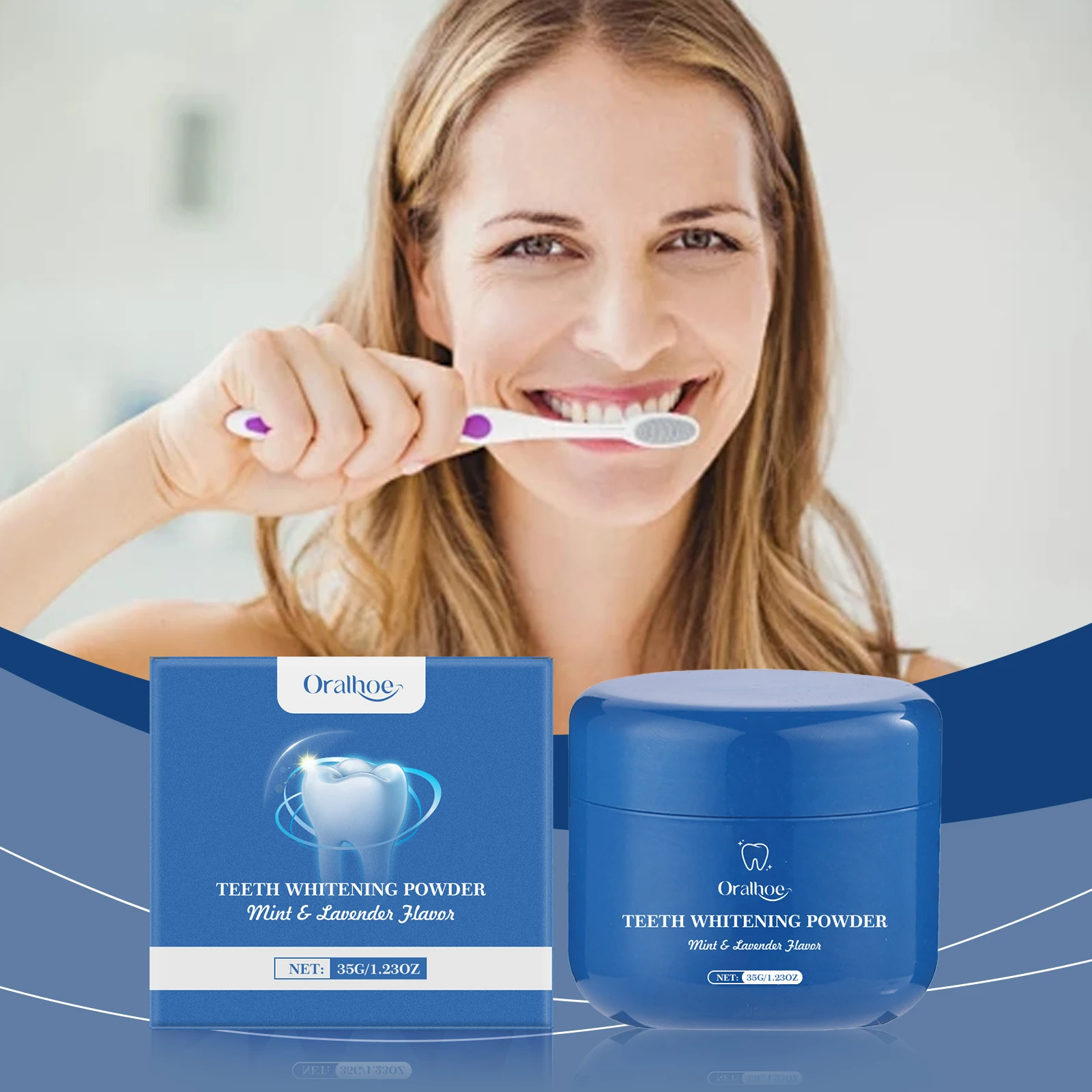 

Dental Cleaning Powder Remove Plaque Stains Reduce Calculus Fresh Bad Breath Lasting Freshness Tooth Whitening Care Product