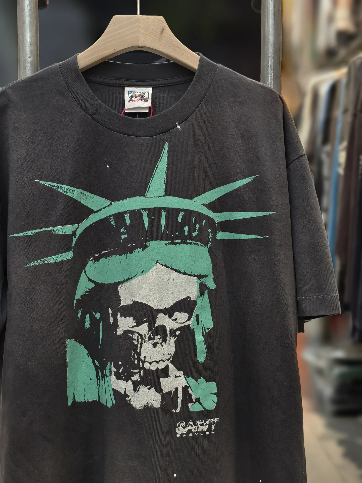 

Vintage Waed Skull Forest Loose Fit ort Sve T-irt ex Youth Faion Breathable Cotton Blend Wear Resistant