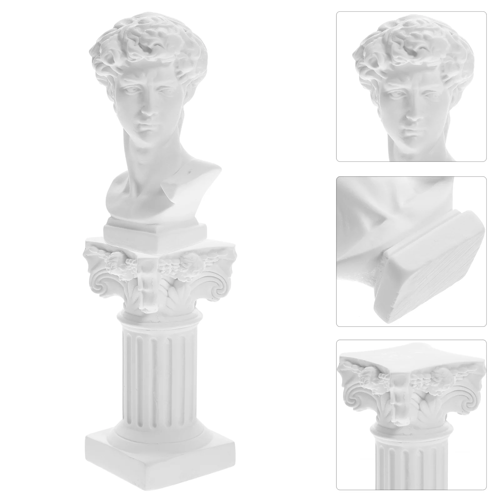 

Statue Ornaments Memorial Gifts Roman Column Greek Decor Mini Resin David Sculpture Value Craft Figurines