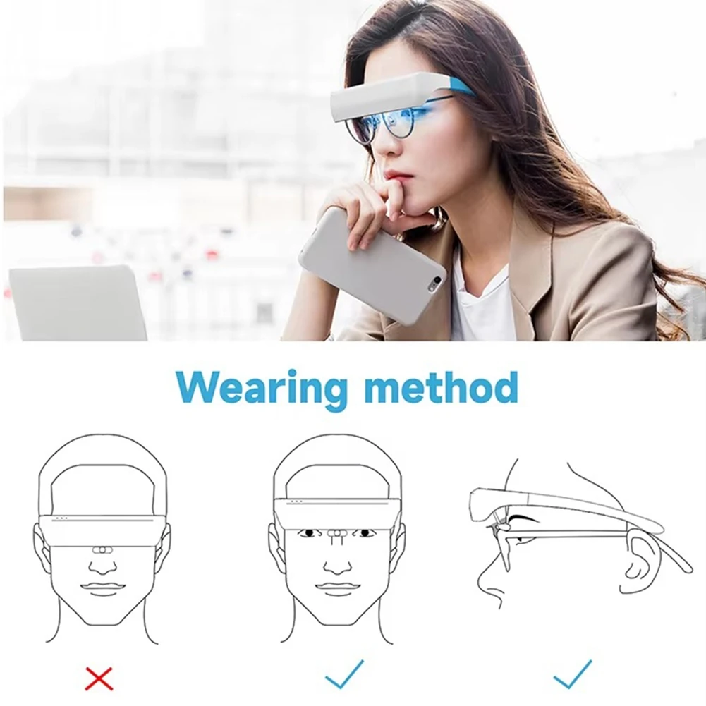 جهاز تدليك ساخن للعين من BAADE لإزالة الوسائد الهوائية، جهاز تدليك للعين بالضغط الساخن، علاج بالضوء الأزرق والأبيض، استرخاء التعب