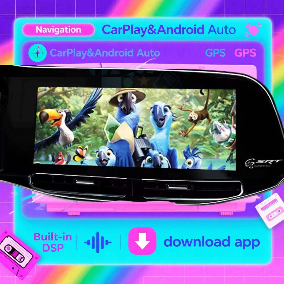 Android For Dodge Challenger 2010 -2023 Car Radio Carplay Auto Multimedia Player GPS Navigation Stereo Headunit DSP Wireless