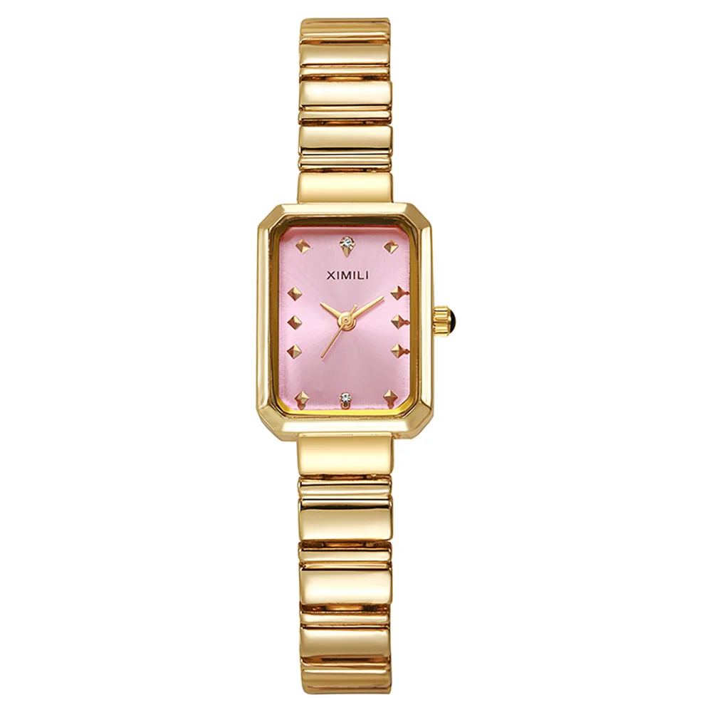 Luxury Ladies Watch 2024 Hot Simple Square Quartz Watches Fashion Stainless Steel Women\'s Dress Clock Gift Wristwatch