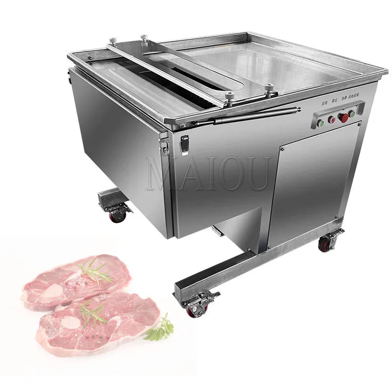 Commercial Food Processing Kitchen Equipment Using Multifunctional Frozen Meat Slicer And Bone Slicer